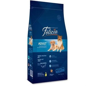 Felicia Somonlu Yetişkin Köpek Maması 3 kg