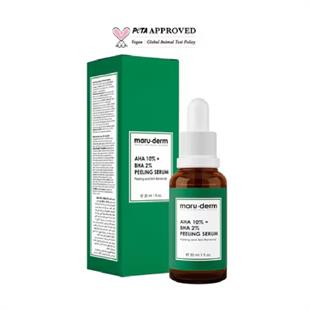 Maruderm AHA %10 + BHA %2 Leke Karşıtı & Cilt Tonu Eşitleyici Peeling Maske Cilt Bakım Serumu 30 ml