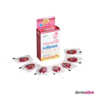 Multiball Kids Vitamin D Lollipops 7 Adet