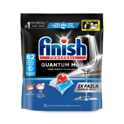 Finish Quantum Max Soda Bulaşık Makinesi Tableti 62'li