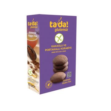 Tada Glutensiz Kurabiye Kakaolu ve Portakallı Atıştırmalık 100g