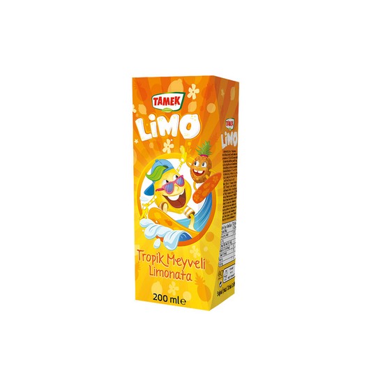 Tamek Limo Tropik Aromalı Limonata 200 ml