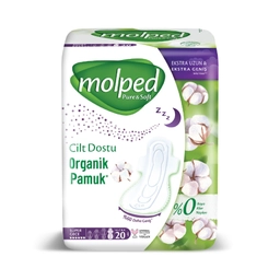 Molped Pure & Soft Süper Gece Hijyenik Ped 20'li