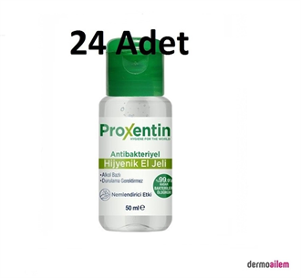 Proxentin Antibakteriyel Alkol Bazlı 50 ml Hijyenik El Jeli 24 ADET