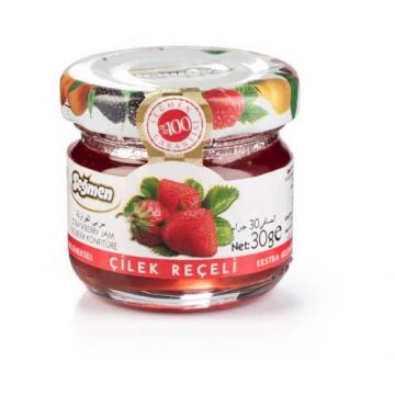 Seğmen Çilek Reçeli 30 Gr x 36 Adet Cam Kavanoz
