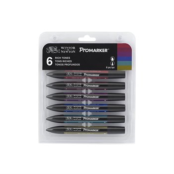 Winsor & Newton Promarker Zengin Tonlar Seti (6 Renk)