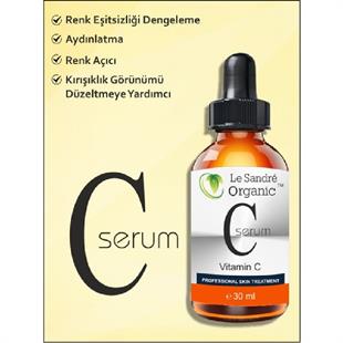 Le Sandre Organics C Vitamini Serum Aydınlatıcı Serum 30 ml