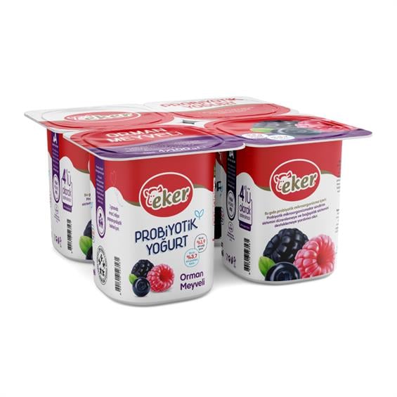 Eker Yoğurt Probyotik Meyveli Orman 4'lü100 gr