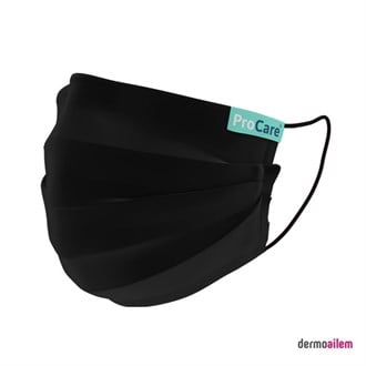 Pro Care Tam Koruma Sağlayan Yıkanabilir Maske Siyah-S