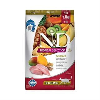 N&D Tropical Tavuklu Kısırlaştırılmış Kedi Maması 5 kg