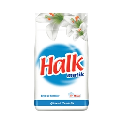 Halk Beyaz ve Renkliler için Toz Deterjan 9 Kg