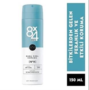 8x4 Dry Cool Sprey Deodorant No: 9 150 ml
