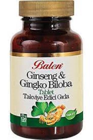 Balen Ginseng ve Gingko Biloba 720 mg 120 Tablet