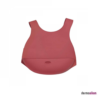 OİOİ Silikon Mama Önlüğü Bordo