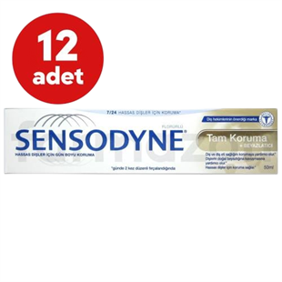 Sensodyne Diş Macunu Tam Koruma ve Beyazlatıcı 50 ml - 12 Adet