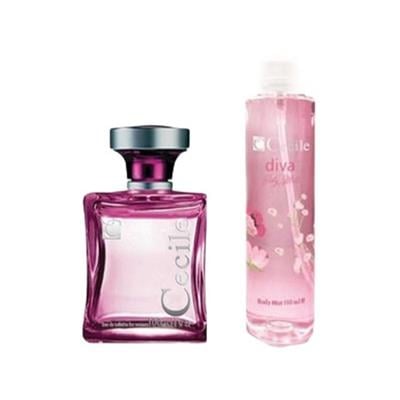 CECILE SET 100 ML DIVA EDT+B.MIST