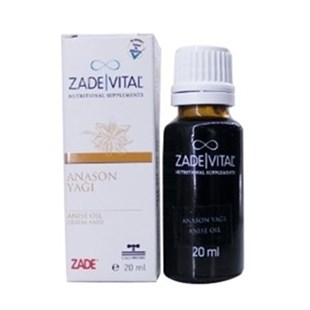 Zade Vital Anason Yaği Cam Şişe 20 Ml