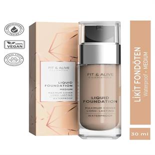 Fit & Alive 102 Liquid Foundation Likit Fondöten Medium 30 ml