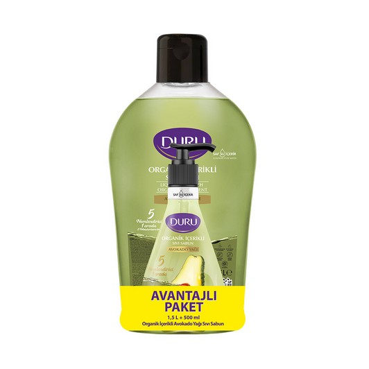 Duru Sıvı Sabun Avokado  1,5 Lt + 500 ml.