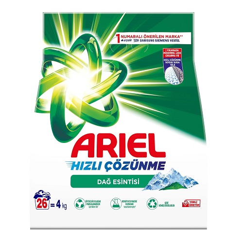 Ariel Çamaşır Deterjanı 4kg Dağ Esintisi