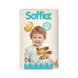Soffio Junior Çocuk Bezi 8'Li 12-25 Kg