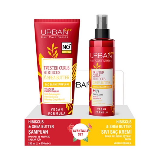 Urban Şampuan Dalgalı ve Kıvırcık Saçlar 250 ml+Sıvı Saç Kremi 200 ml