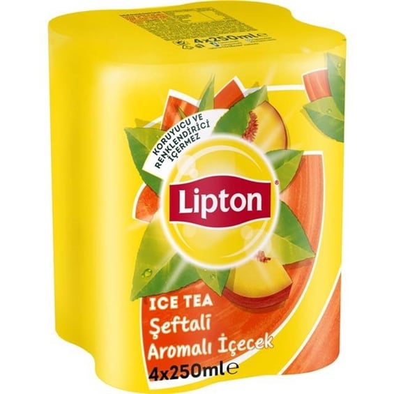 Lipton Ice Tea Şeftali 4X250 Ml