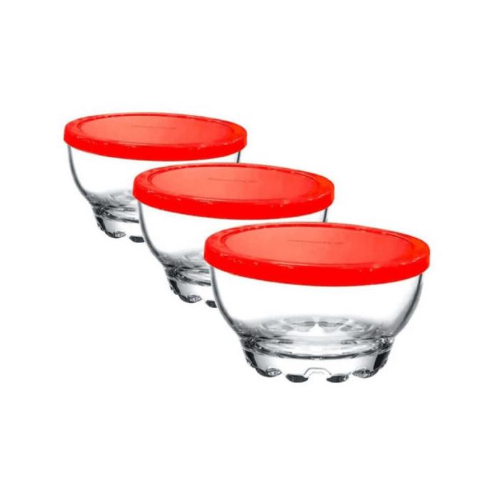 Paşabahçe Karaman 3 lü Kapaklı Kase 53523