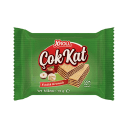 Xroll Çok Kat Fındık Kremalı Gofret 39 G