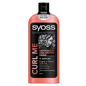 Syoss Curl Me - Dalgalı ve Kıvırcık Saçlar için Şampuan 550 ml