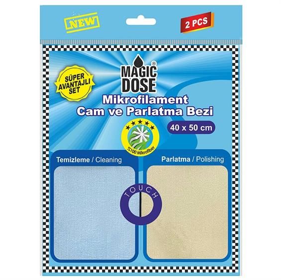 Autokit Magic Dose Mikrofilament Cam ve Parlatma Bezi 40X50 cm 2'li 