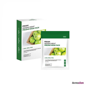 PEKAH Healing Night Aha-Bha-Pha İçeren Yenileyici Yüz Maskesi(5 Adet)