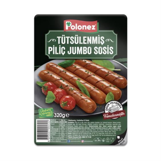 Polonez Tütsülenmiş Piliç Jumbo Sosis 320 gr