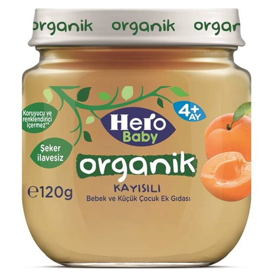 Hero Baby Organik Kayısılı Mama 120 gr