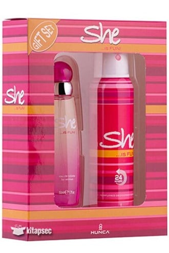 She is Fun Parfüm Seti 50 ml EDT + 150 ml Deodorant