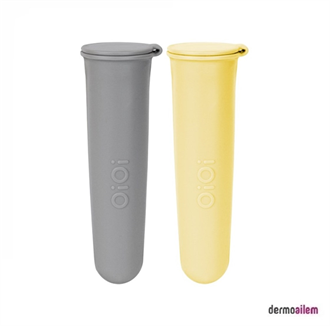 Oioi Buz Buz Silikon Dondurma Kalıbı 2'li 118000 Gri-Sarı