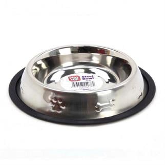 Playfull Desenli Çelik Mama ve Su Kabı 8 Oz