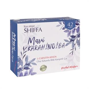 Kocatepe Shiffa Baharat L-Karnitin & Kinoa ve Chia Tohumlu Mavi Karahindiba Zayıflama Çayı 2.5 gr 42'li