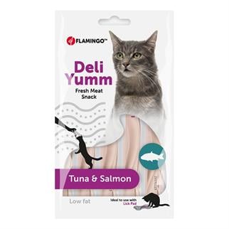 Flamingo Deli Yumm Tuna ve Somonlu Likit Kedi Ödülü 90gr
