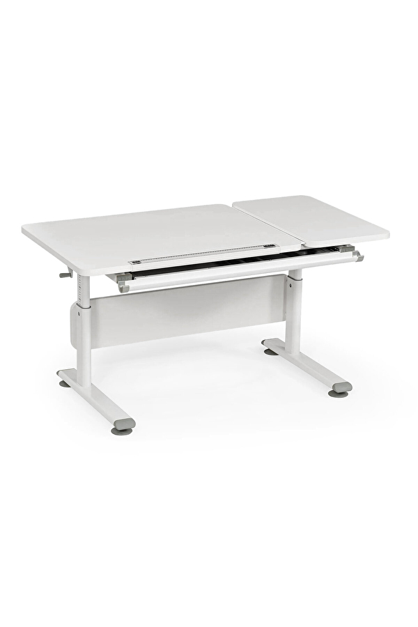 Creo Mobili Vega Simple Çalışma Masası Beyaz Gri Vgsmp-4