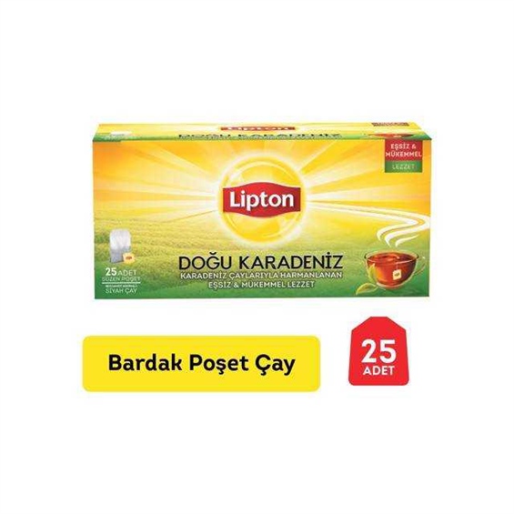 Lipton Doğu Karadeniz 25'Li Bardak Poşet Çay 50 Gr