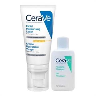 Cerave Güneş Korumalı Nemlendirici Yüz Kremi SPF50+ 52 ml + Foam Clean 20 ml