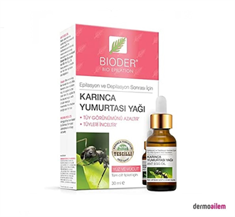 Bioder Bio Epilation Tüy Azaltıcı Karınca Yumurtası Yağı 30 ml
