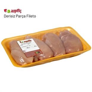 Aspiliç Tabaklı Tavuk Derisiz Parça Fileto Bonfile (Kg)