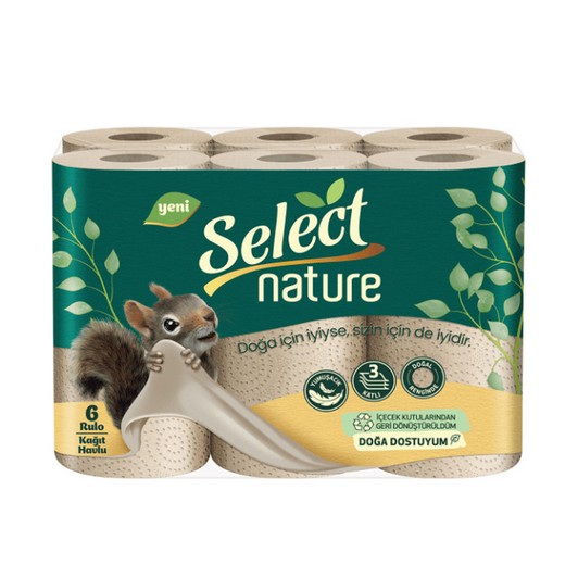 Select Nature Havlu 6 lı 3 Kat