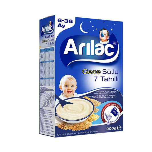 Arılac Mama Sütlü 7 Tahıllı Gece 200 gr