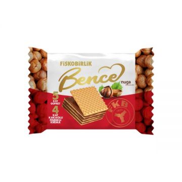 Fiskobirlik Bence Kakaolu Fındık Kremalı Kare Gofret 30 Gr