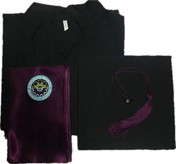 Mühendislik L Beden Mezuniyet (Cübbe-Kep-Fular) Takım