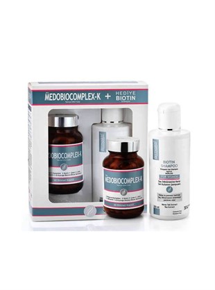 Dermoskin Medobiocomplex-K Kadın 60 Kapsül + Biotin Şampuan 200 ml