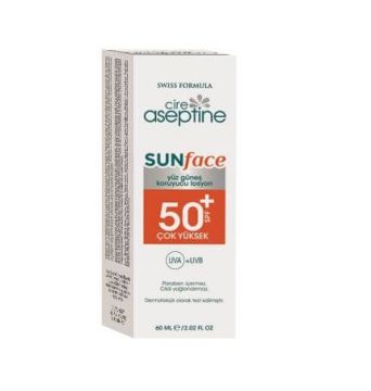 Cire Aseptine Sunface Yüz Koruyucu Losyon SPF50+ 60 ml